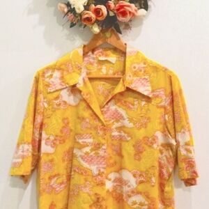 VINTAGE SHORT-SLEEVE BUTTON DOWN